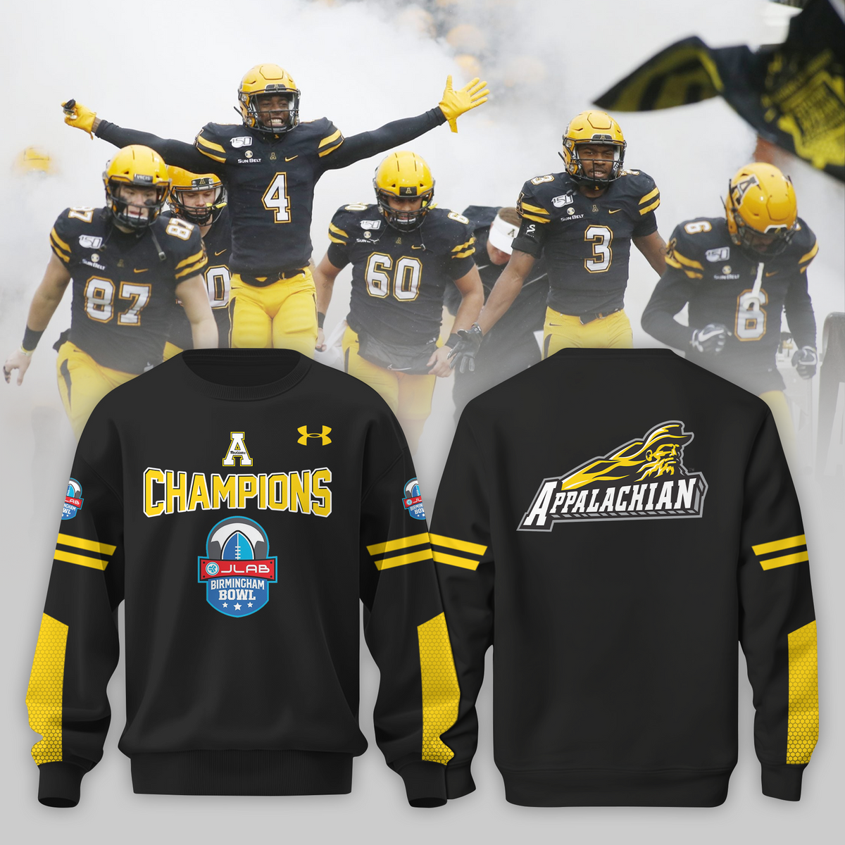 APPALACHIAN STATE– 2025 JLAB BIRMINGHAM BOWL Sweater