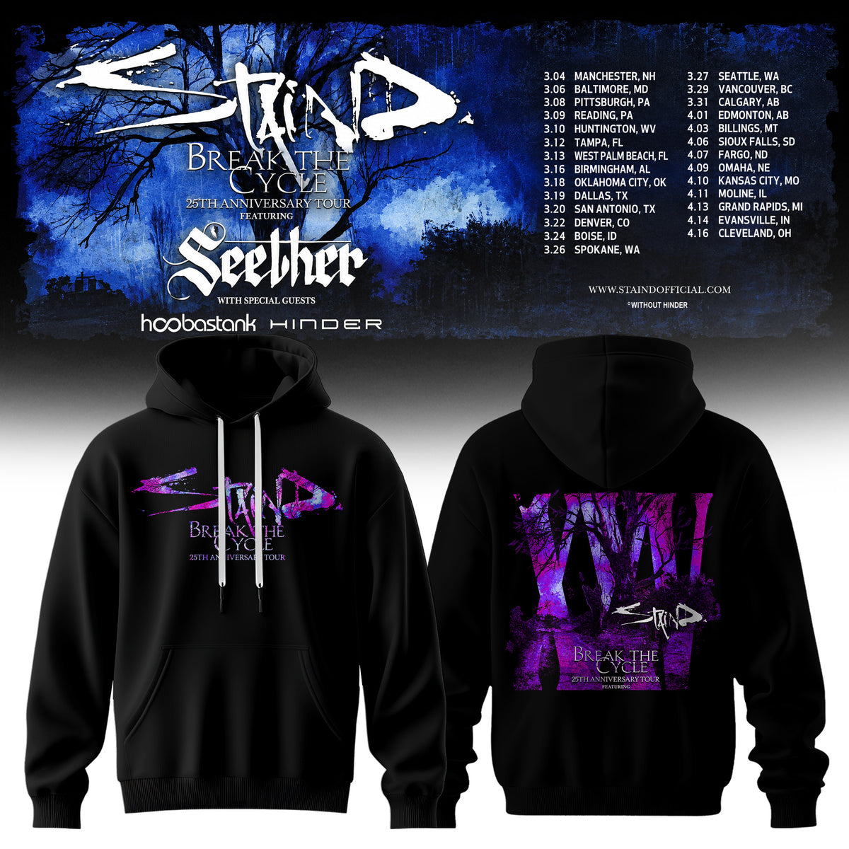 “Break The Cycle” 25th Anniversary Tour 2027Hoodie