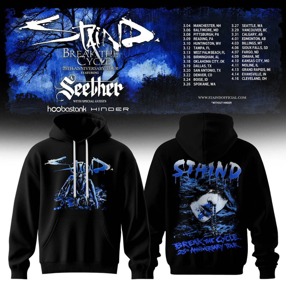 “Break The Cycle” 25th Anniversary Tour 2027Hoodie