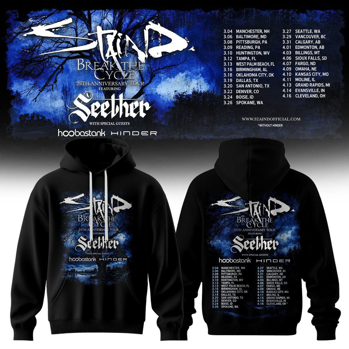 “Break The Cycle” 25th Anniversary Tour 2027Hoodie