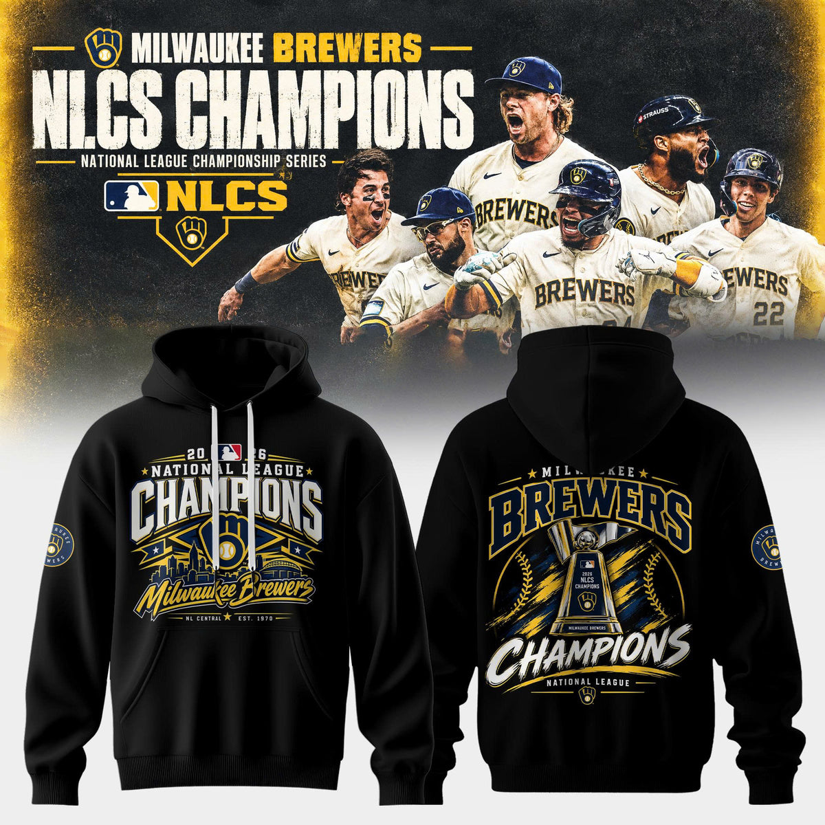 Milwaukee Brewers NLCS Champions 2026 Limited Edition Hoodie