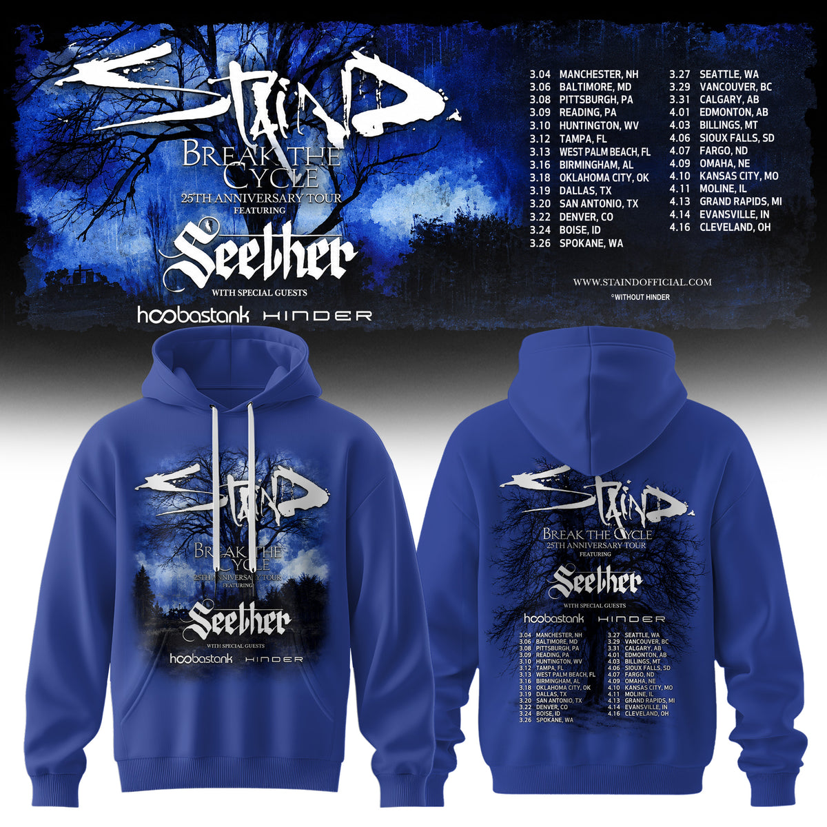 “Break The Cycle” 25th Anniversary Tour 2027Hoodie