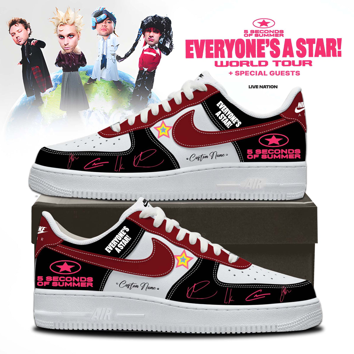 5SOS EVERYONE’S A STAR! World Tour Shoes 4