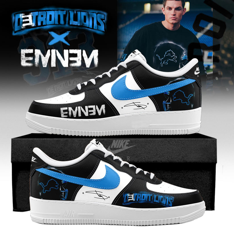 Eminem x Detroit Lions “Thanksgiving Halftime Show” Limited Edition AF1 Sneakers