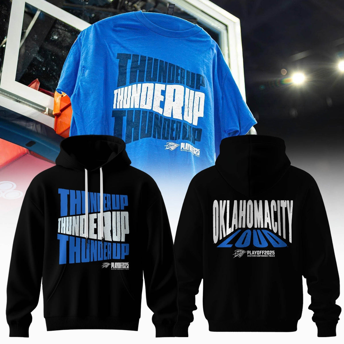 The 2025 Oklahoma City Thunder playoff Hoodie