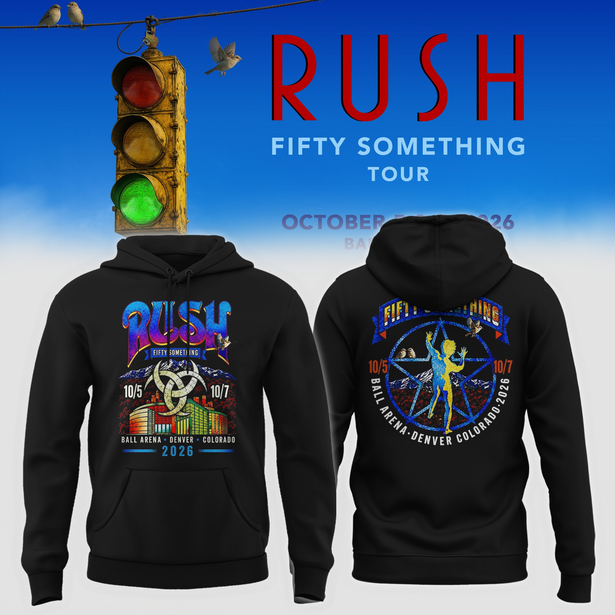 Fifty Something Tour 2026 Denver Colorado Hoodie