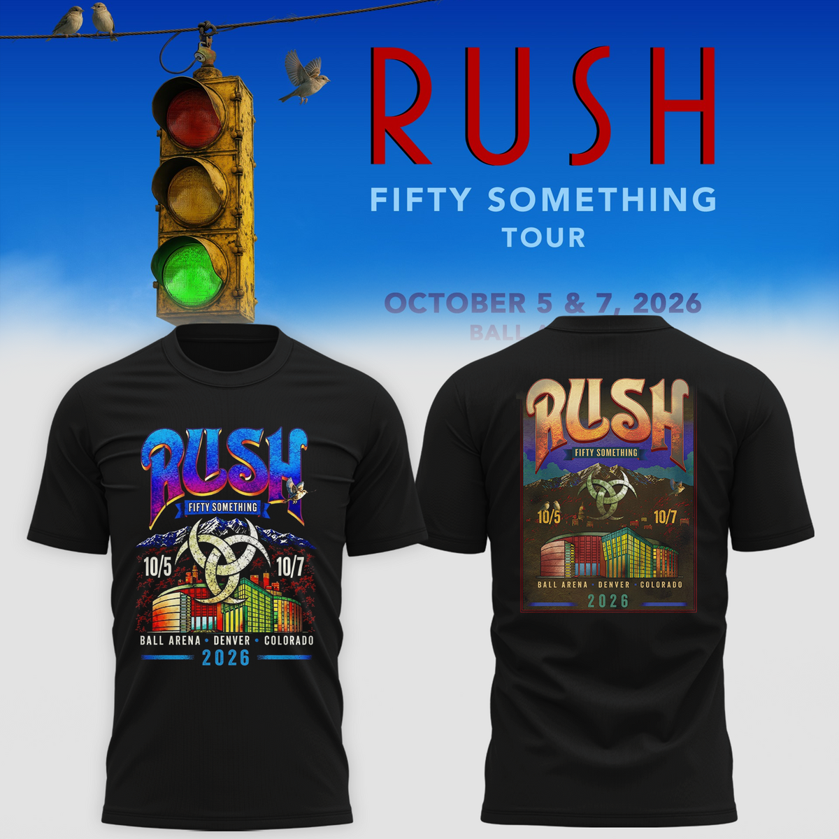 Fifty Something Tour 2026 Denver Colorado T-shirt