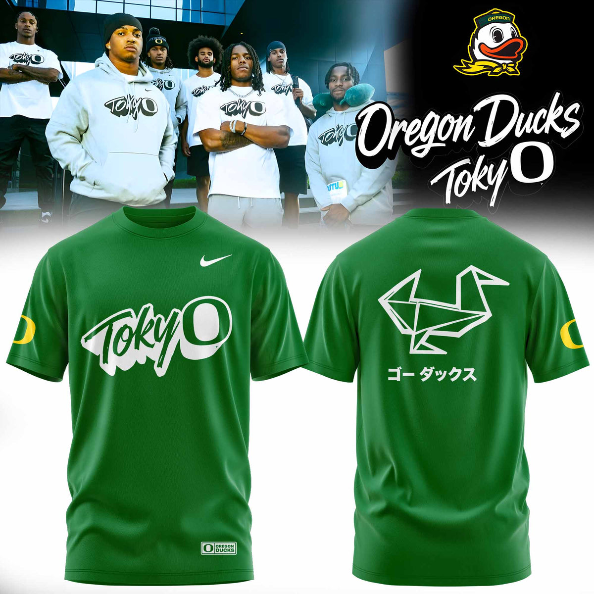 .Oregon Ducks Release Tokyo Inspired Clothing Collection
