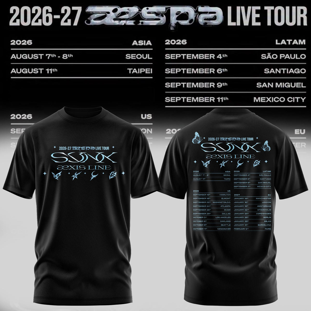 .aespa LIVE TOUR Tee (Black)
