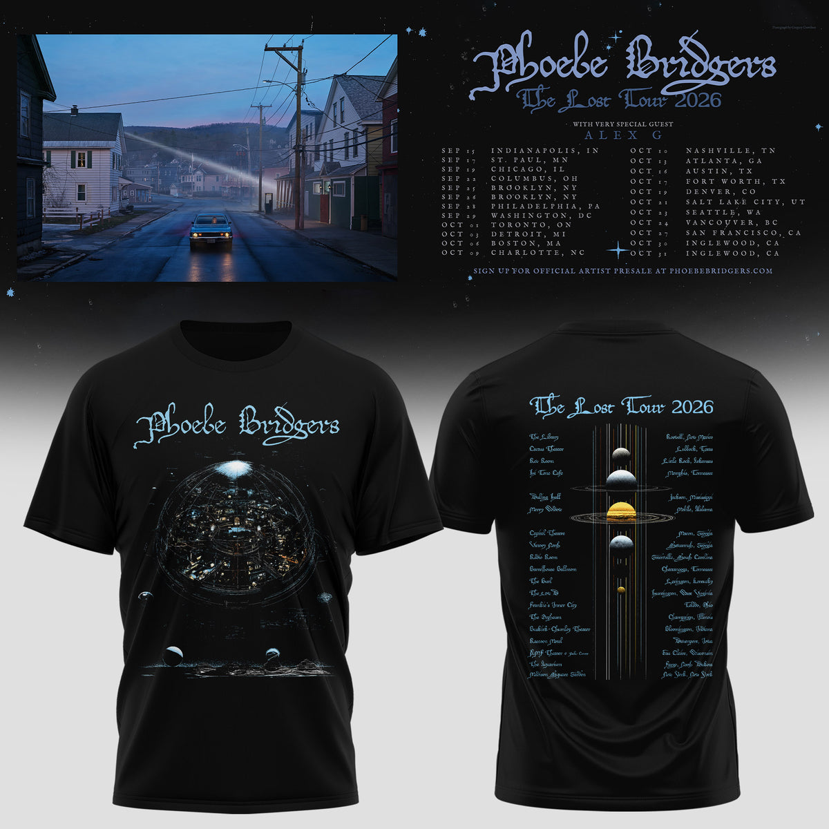 PHOEBE BRIDGERS – THE LOST TOUR 2026 COLLECTION TEE