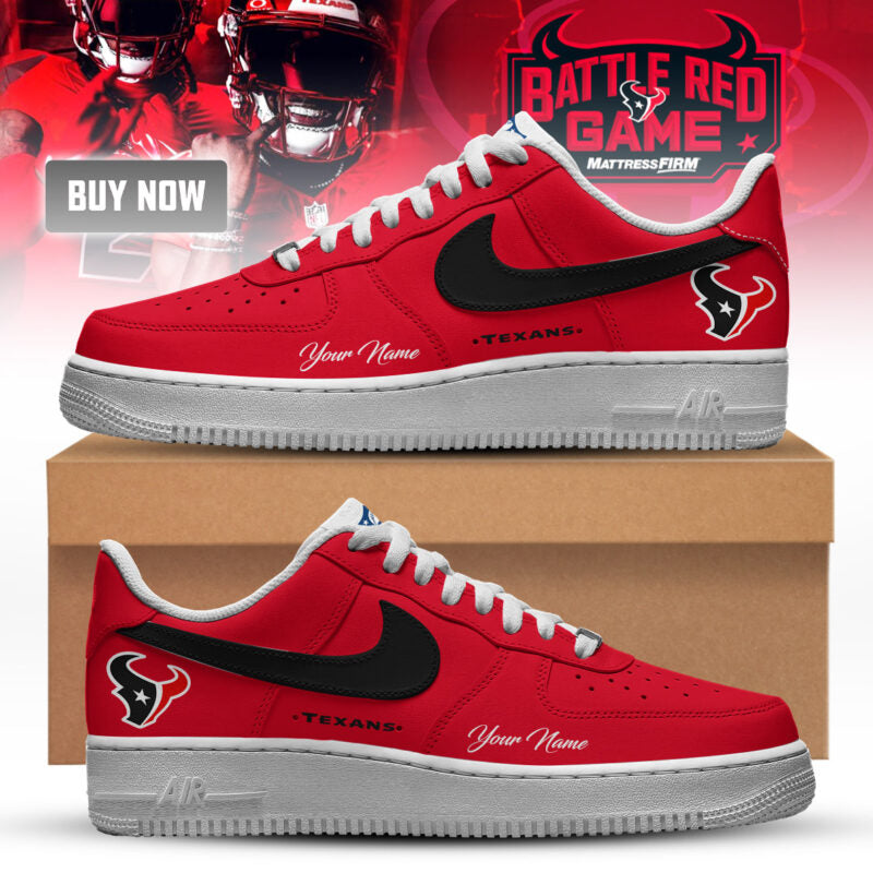 Battle Red Game Texans Sneakers