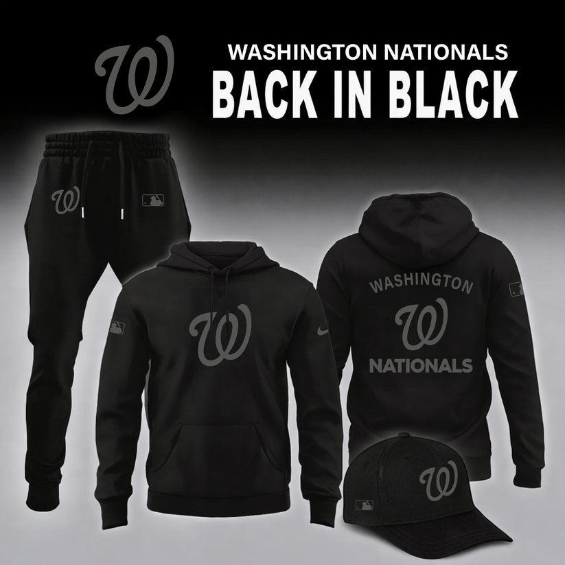 Washington Nationals 2026 Back In Black Limited Edition Hoodie