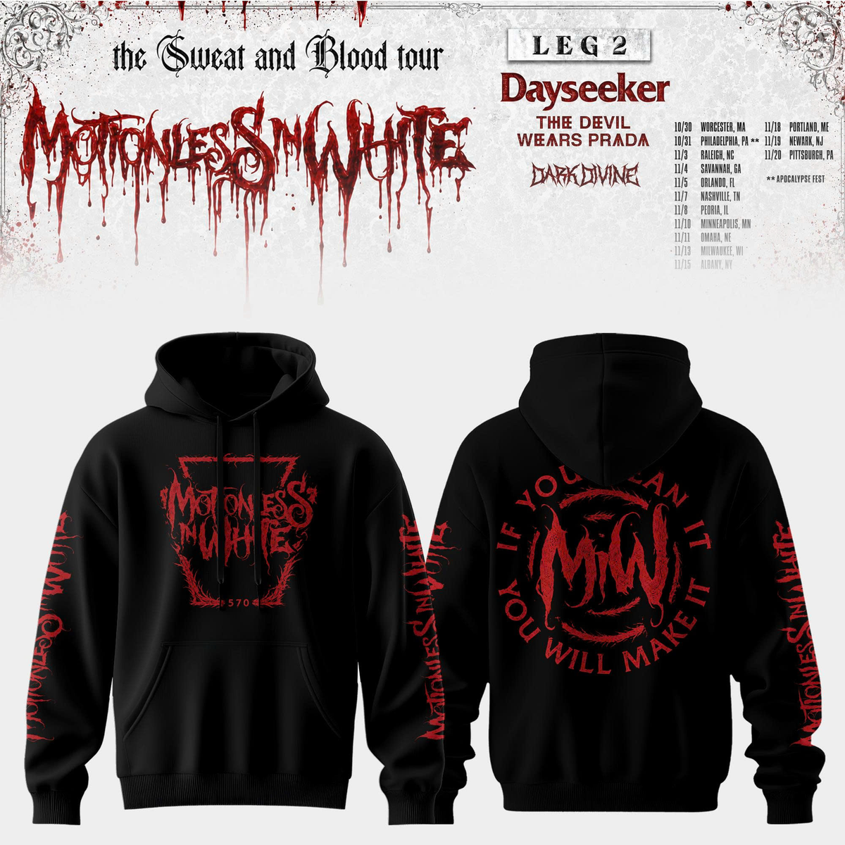 .Sweat and Blood Tour Hoodie 7 Edition 2026