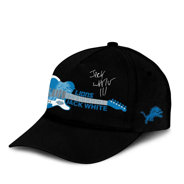 1. Detroit Lions x Jack White Thanksgiving Halftime Show Black Hoodie - Signature