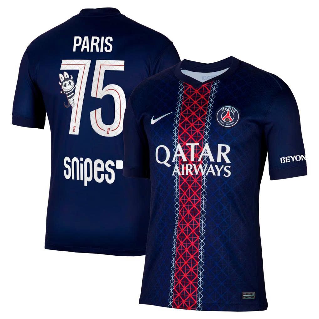 Maillot Domicile PSG Champions de France 2025/26 avec flocage Labubu – Édition Collector Stade Parisien