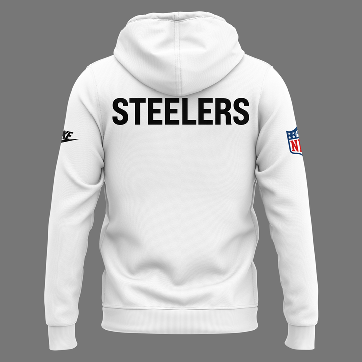 Pittsburgh Steelers Throwback 1933 White Hoodie