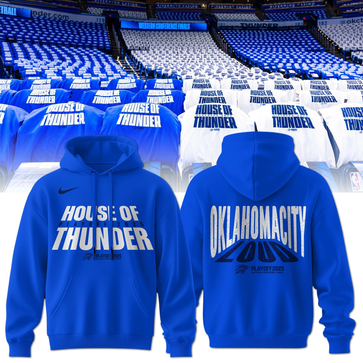 The 2025 Oklahoma City Thunder playoff Hoodie