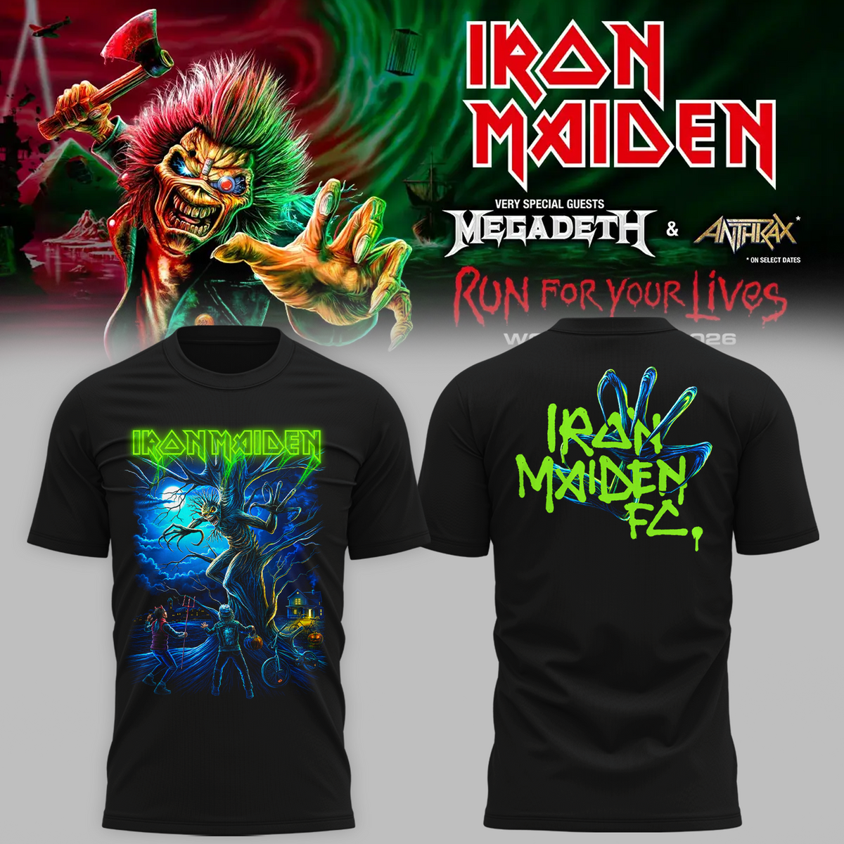 iron maiden costa rica 2026 T shirt