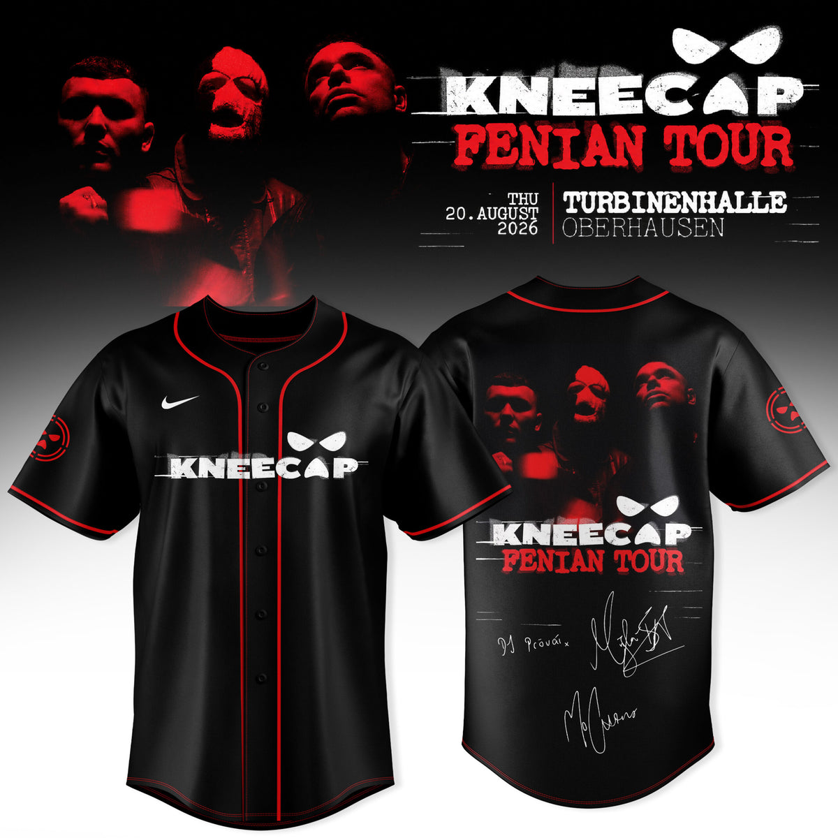 Kncap Fenian Tour 3D All-Over Print Baseball Jersey V1
