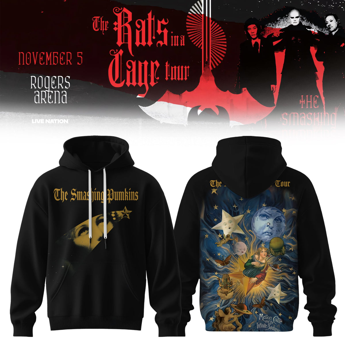 THE SMASHING PUMPKINS – THE RATS IN A CAGE TOUR HOODIE