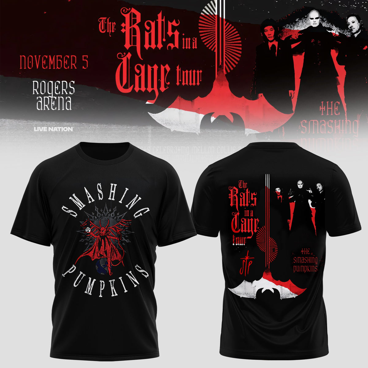 THE SMASHING PUMPKINS – THE RATS IN A CAGE TOUR TEE