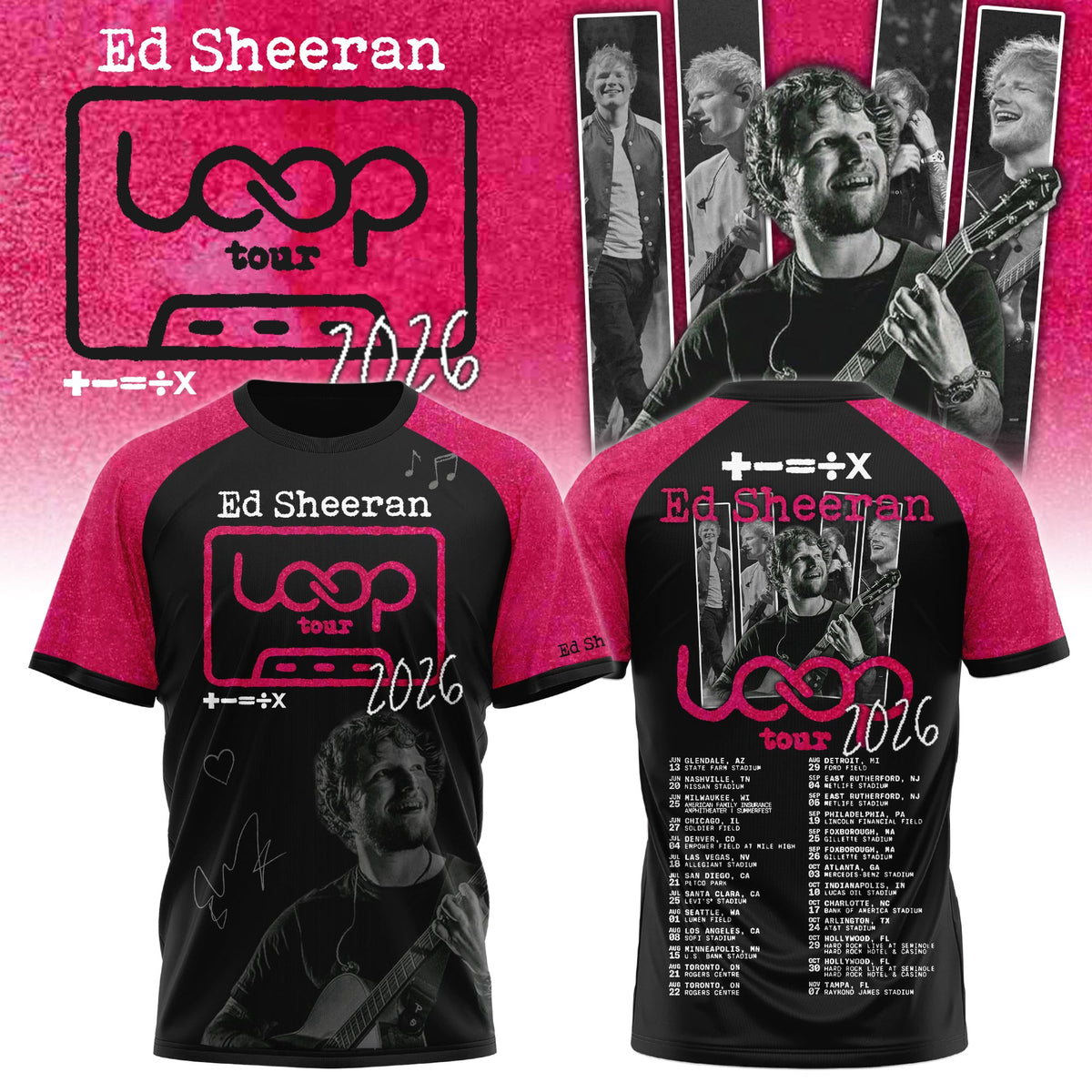 Ed Sheeran “LOOP Tour 2026” Limited Edition + Selling Out Fast