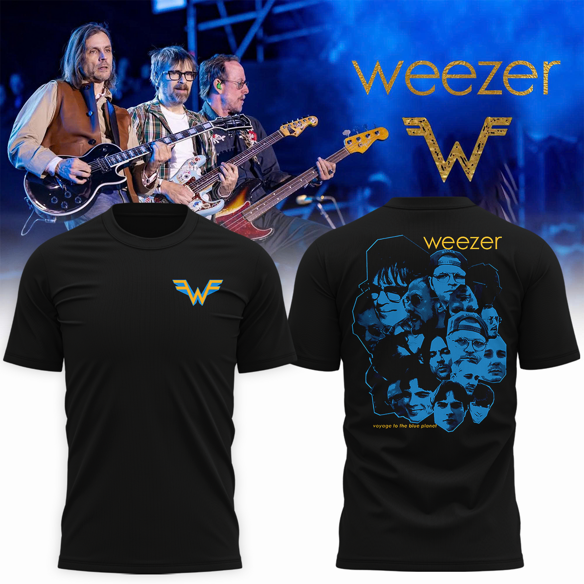 Limited Edition Weezer Collage Photo Tour T-Shirt