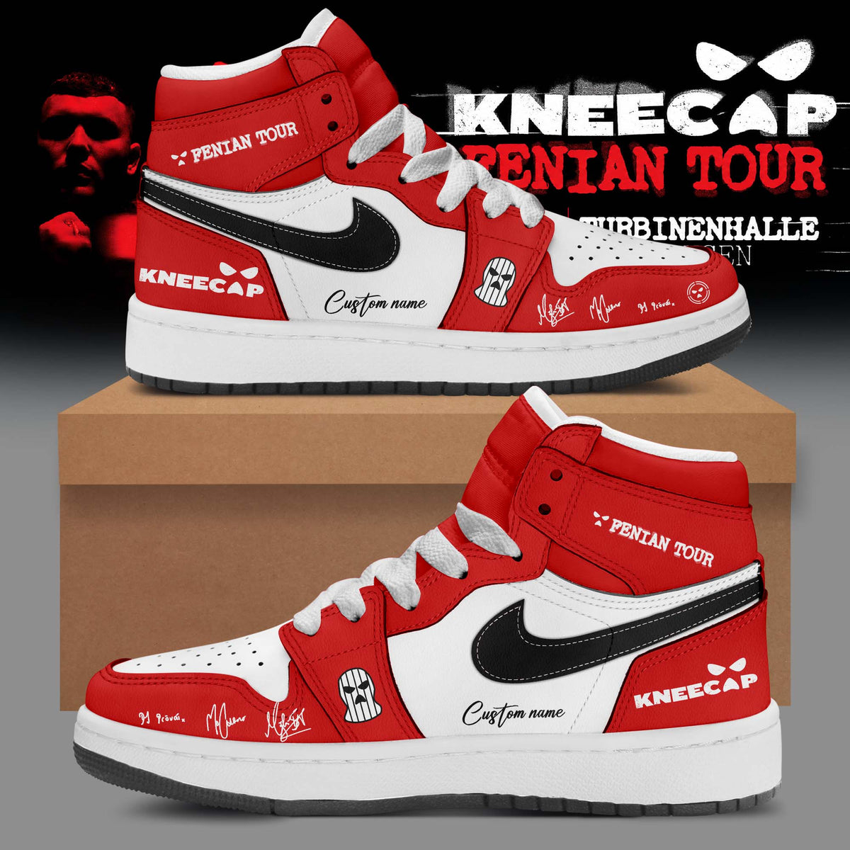 Kncap Fenian Tour Personalized Premium 3D Sneakers V5