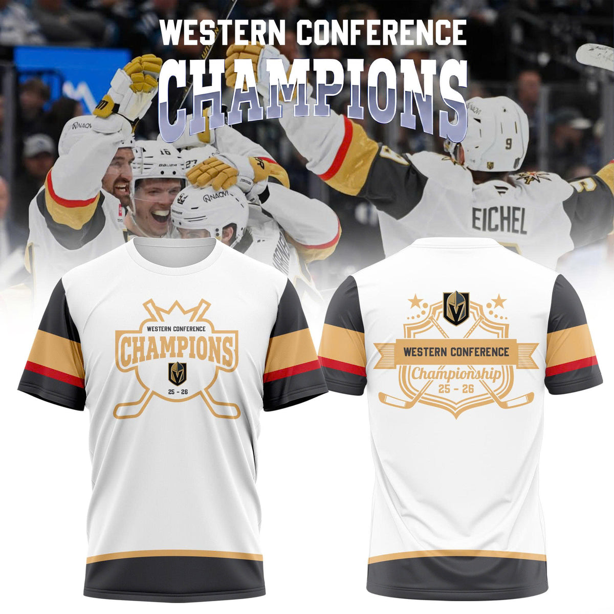 .Western Conference Champions 25–26 Hockey Tee
