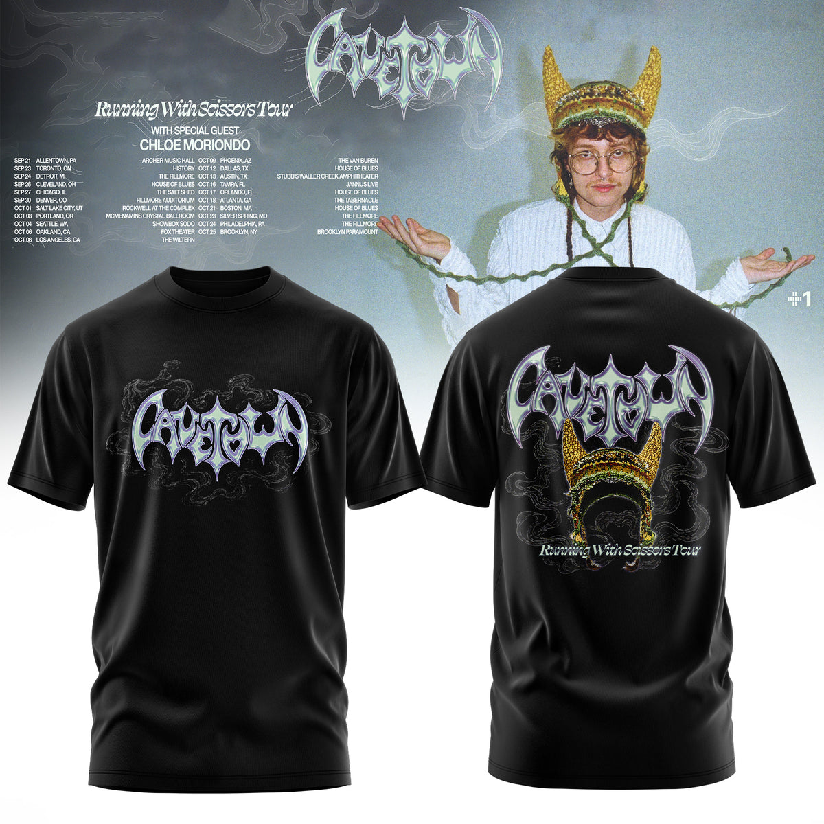 Cavetown – Running With Scissors Tour 2026 Limited T-Shirt