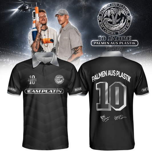 RAF Camora & Bonez MC “10 Jahre Palmen aus Plastik Tour” . Limited Edition Signature Polo