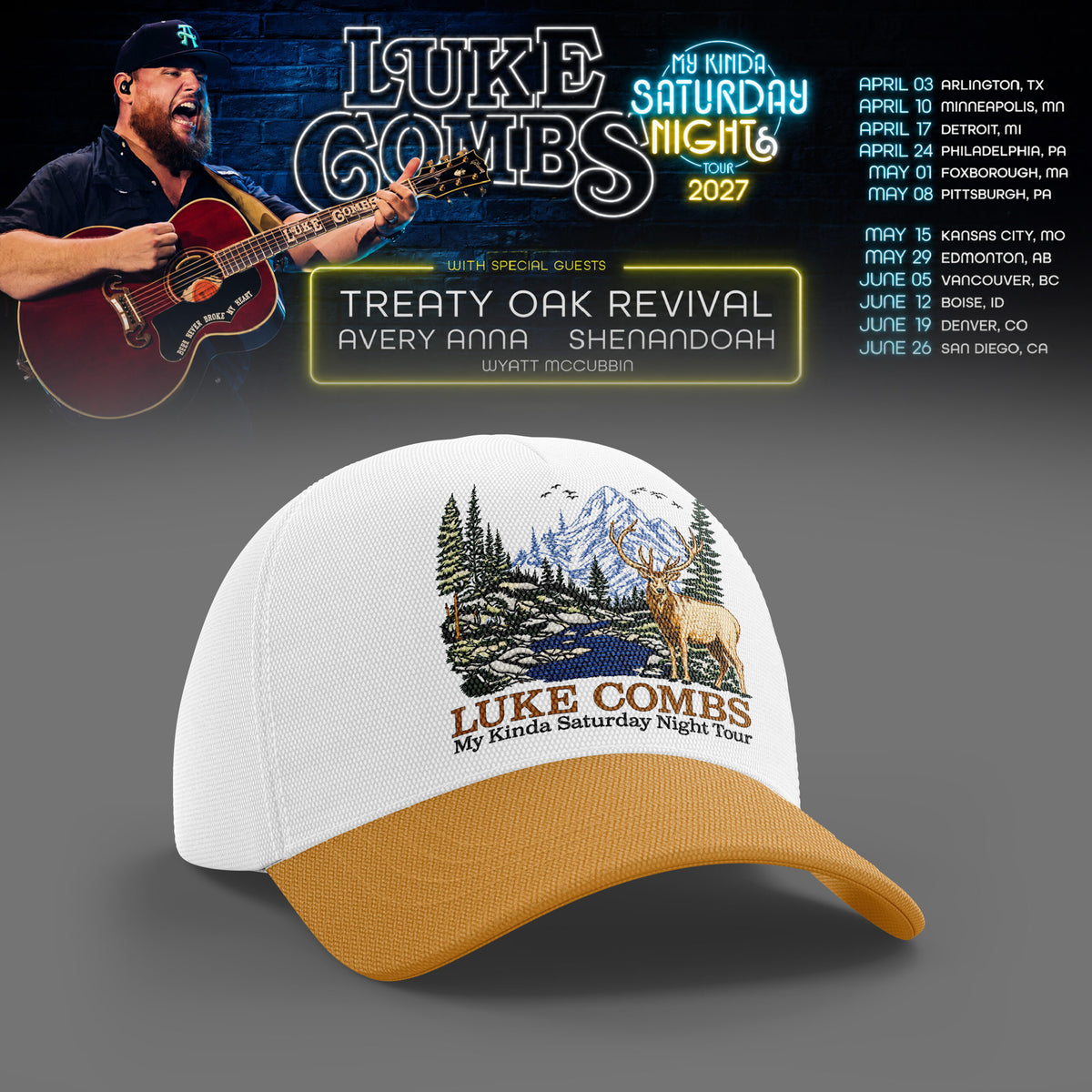 LUKE COMBS — MY KINDA SATURDAY NIGHT TOUR 2027 CAP