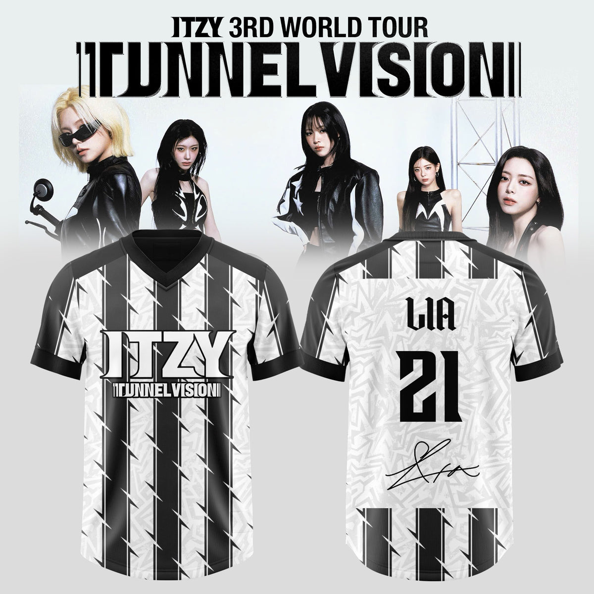 ITZY: 3RD WORLD TOUR Exclusive Football Jersey
