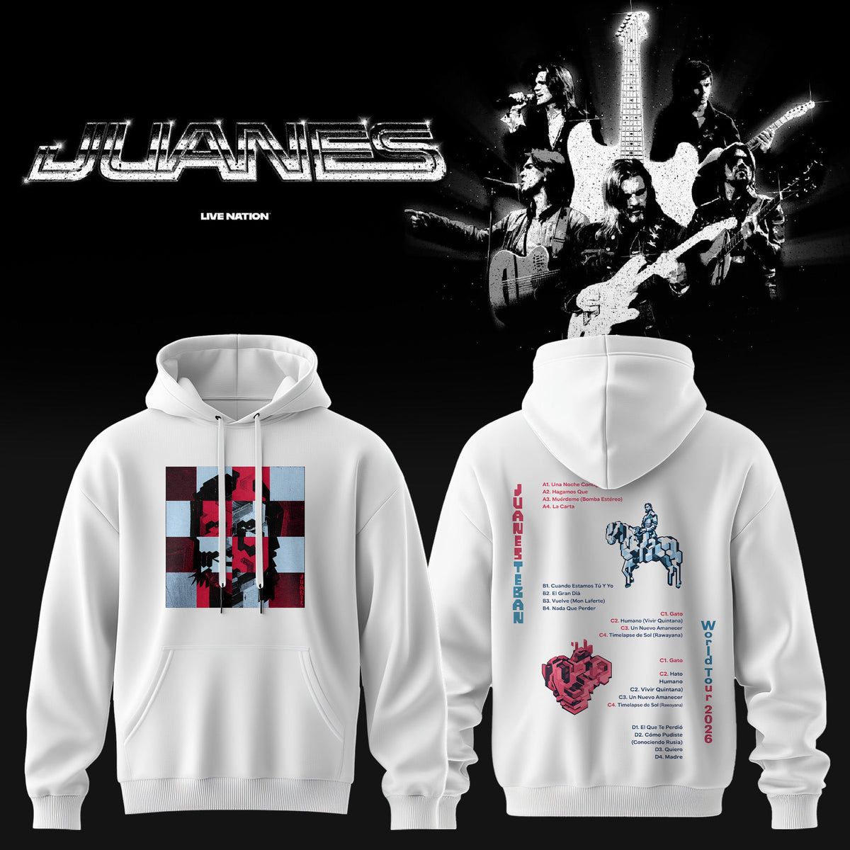 Juanes World Tour 2026 Hoodie