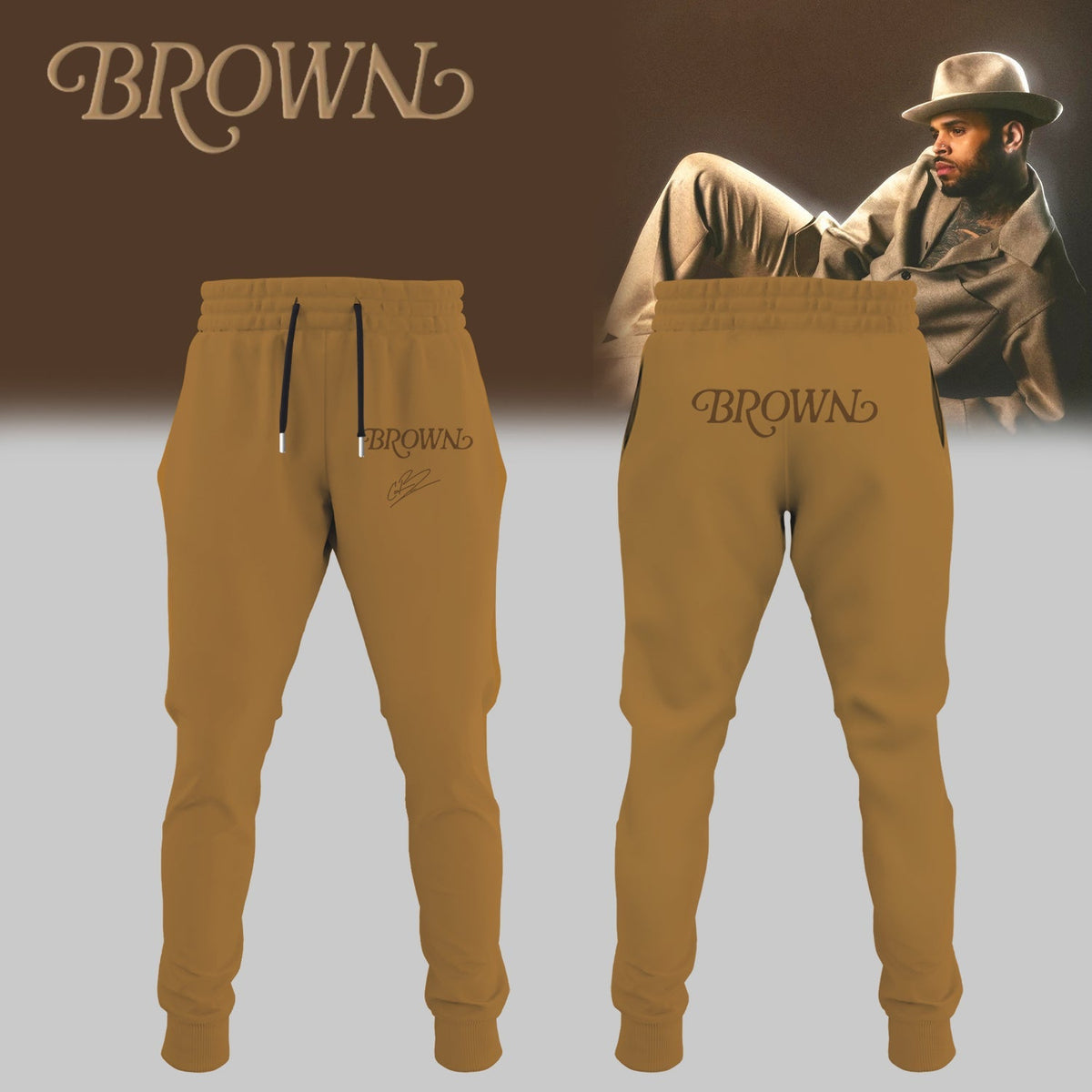 _.CHRIS BROWN’S BROWN ALBUM Jersey (Custom Number)