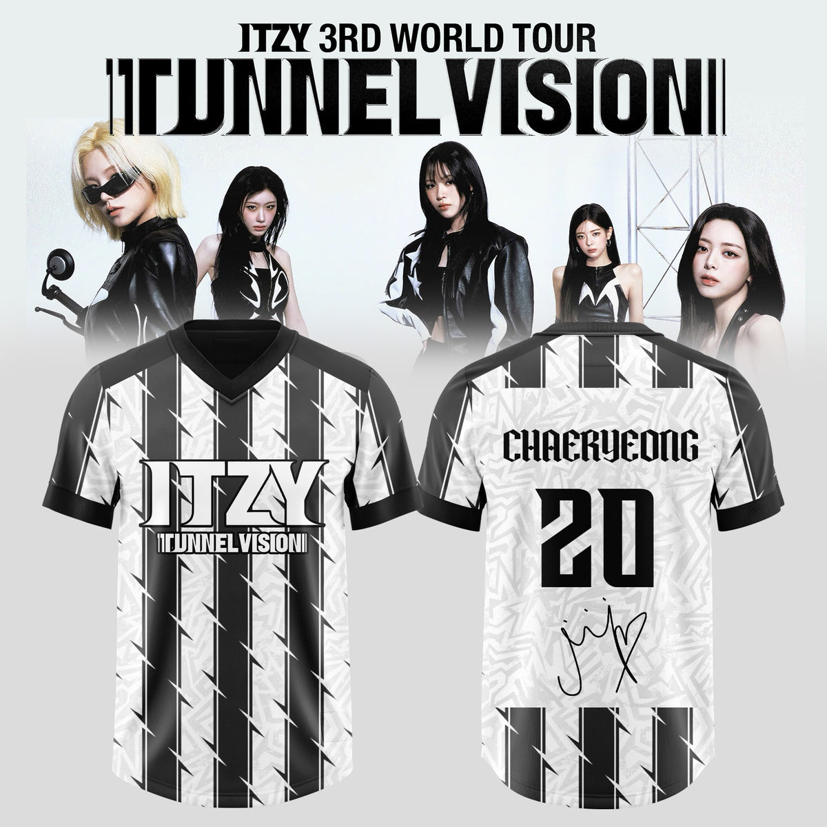 ITZY: 3RD WORLD TOUR Exclusive Football Jersey