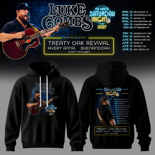 LUKE COMBS — MY KINDA SATURDAY NIGHT TOUR 2027 HOODIE