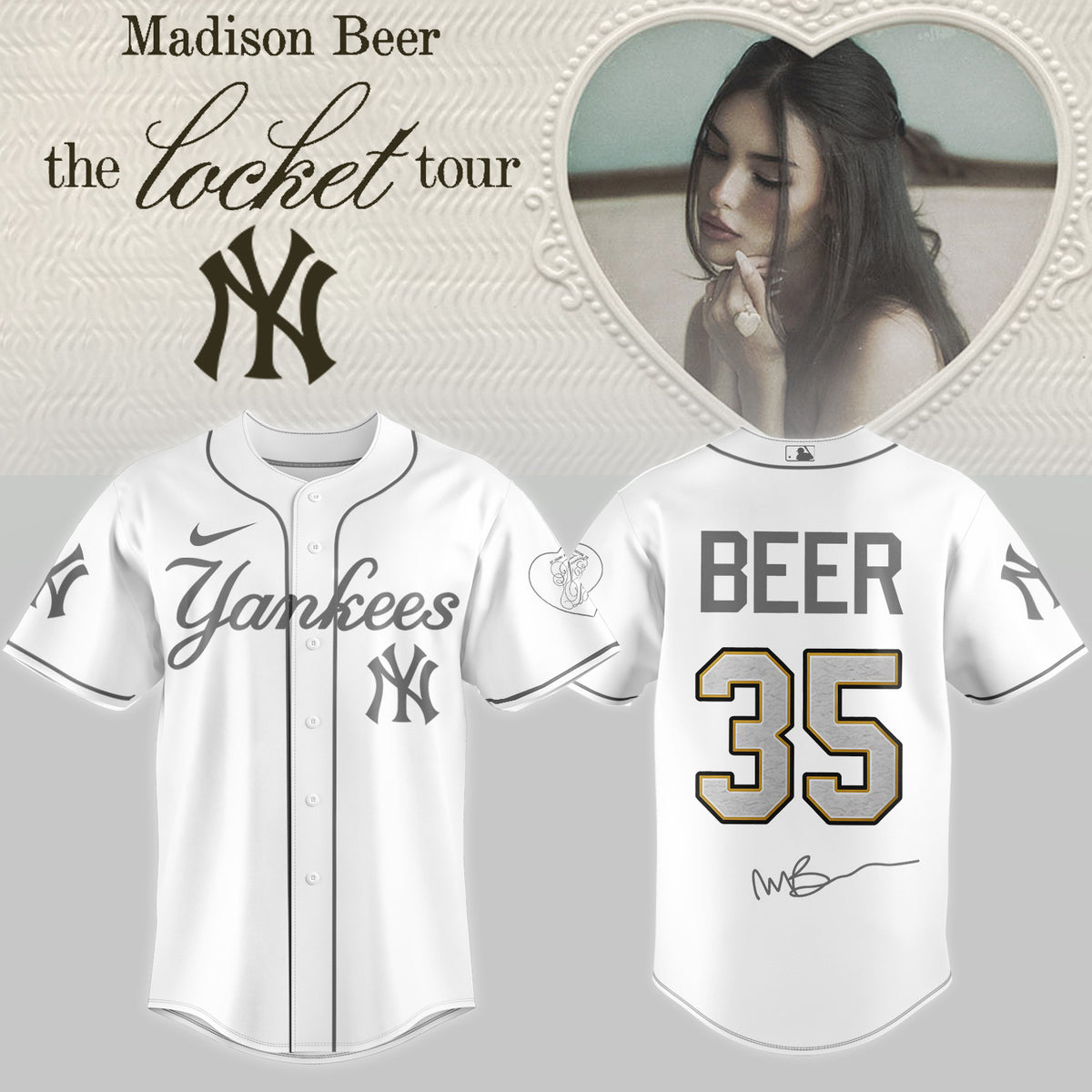 .Baseball US x Madison Beer The Locket Tour Jersey