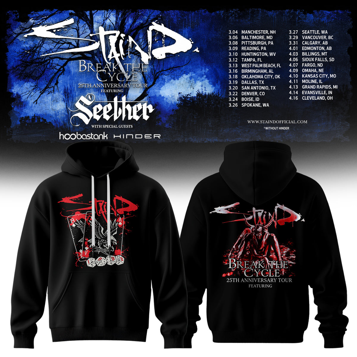 “Break The Cycle” 25th Anniversary Tour 2027Hoodie