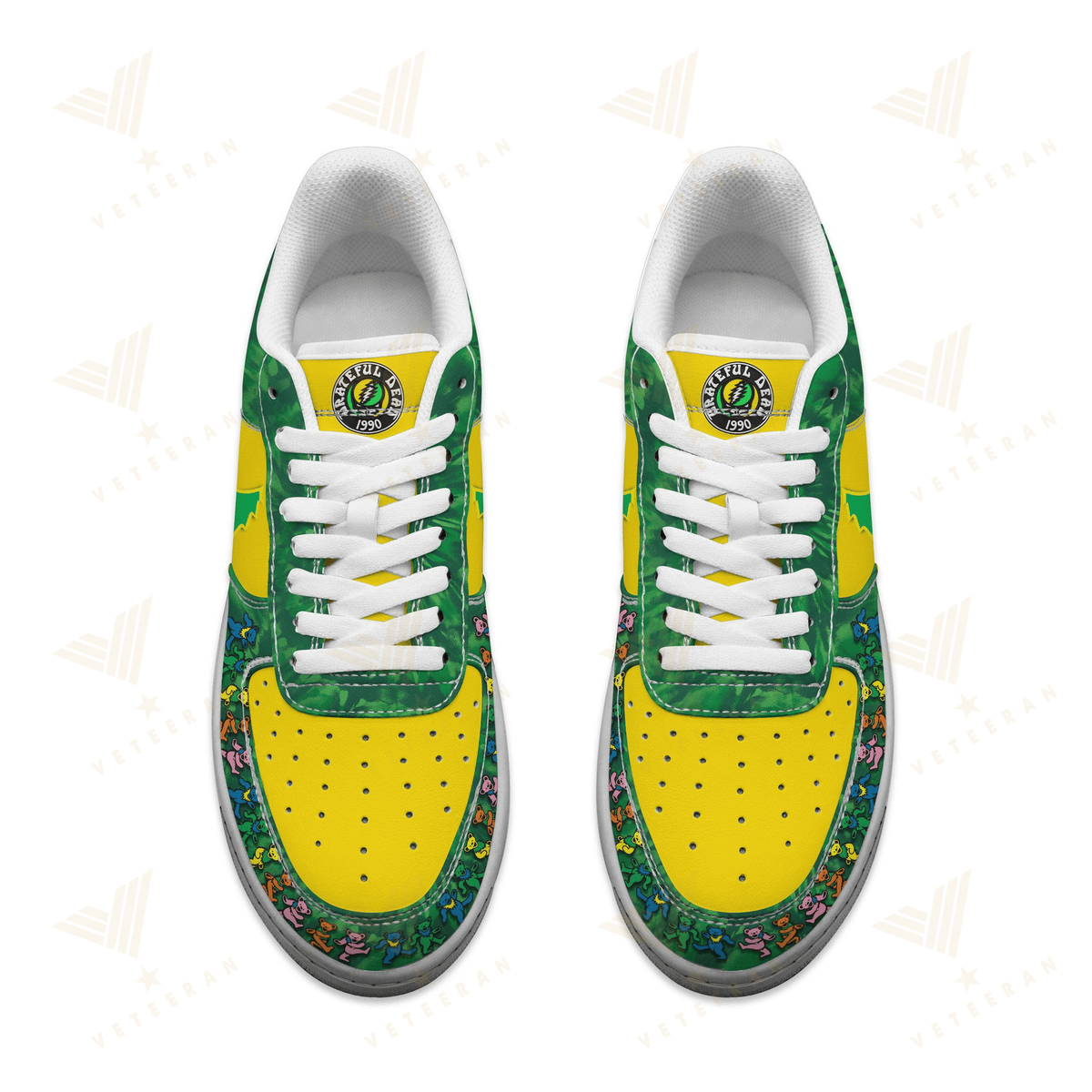 Greateful Dead Oregon Duck Grateful Ducks Nike Air Force One Shoes