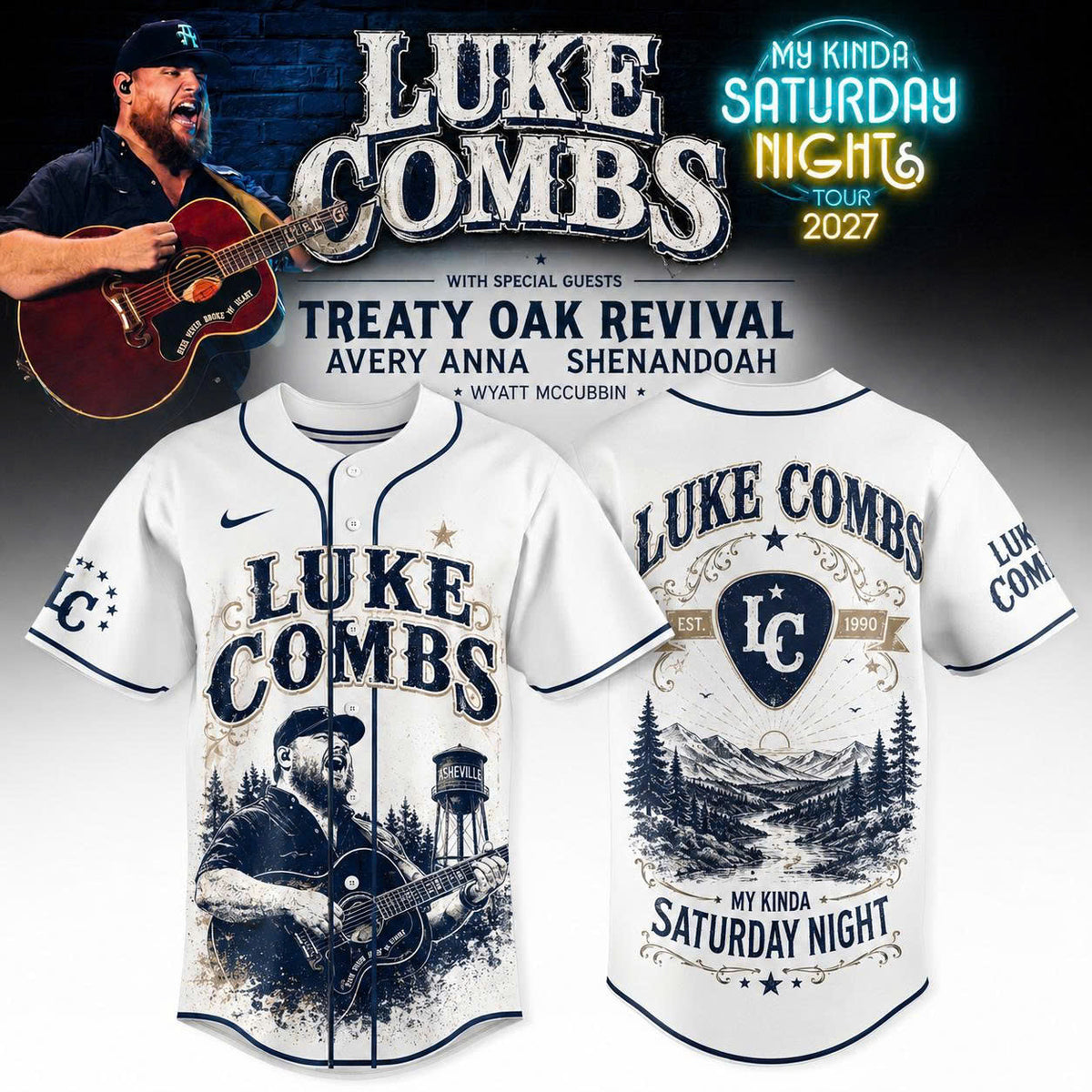LUKE COMBS — MY KINDA SATURDAY NIGHT TOUR 2027 JERSEY