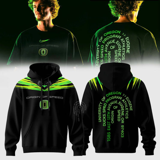 Nike Black Oregon Ducks Origin of Speed Hoodie