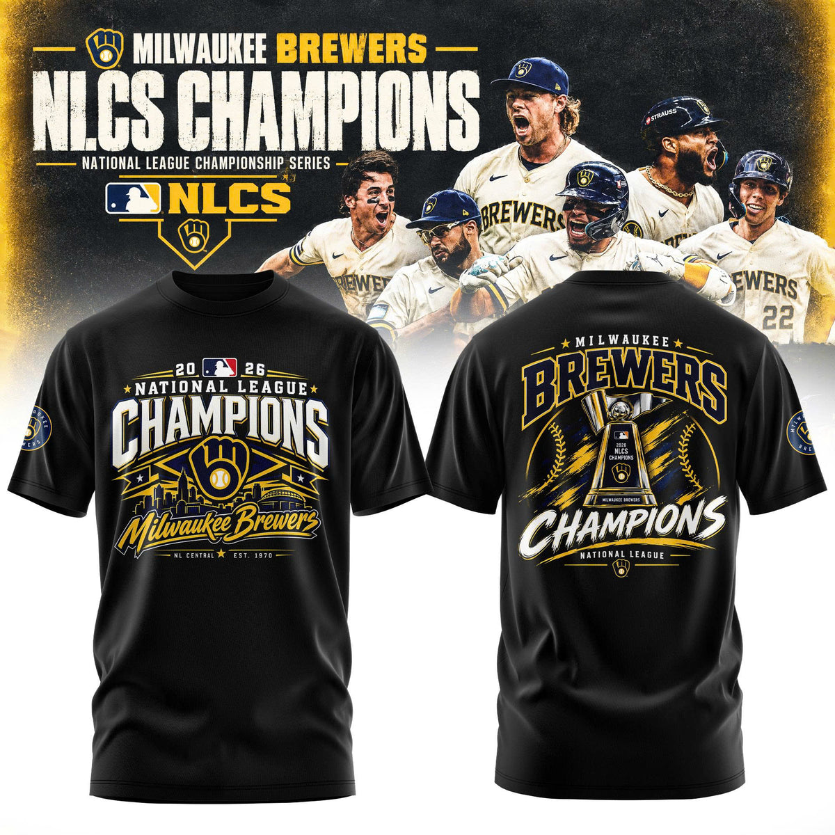 Milwaukee Brewers NLCS Champions 2026 Limited Edition T-Shirt