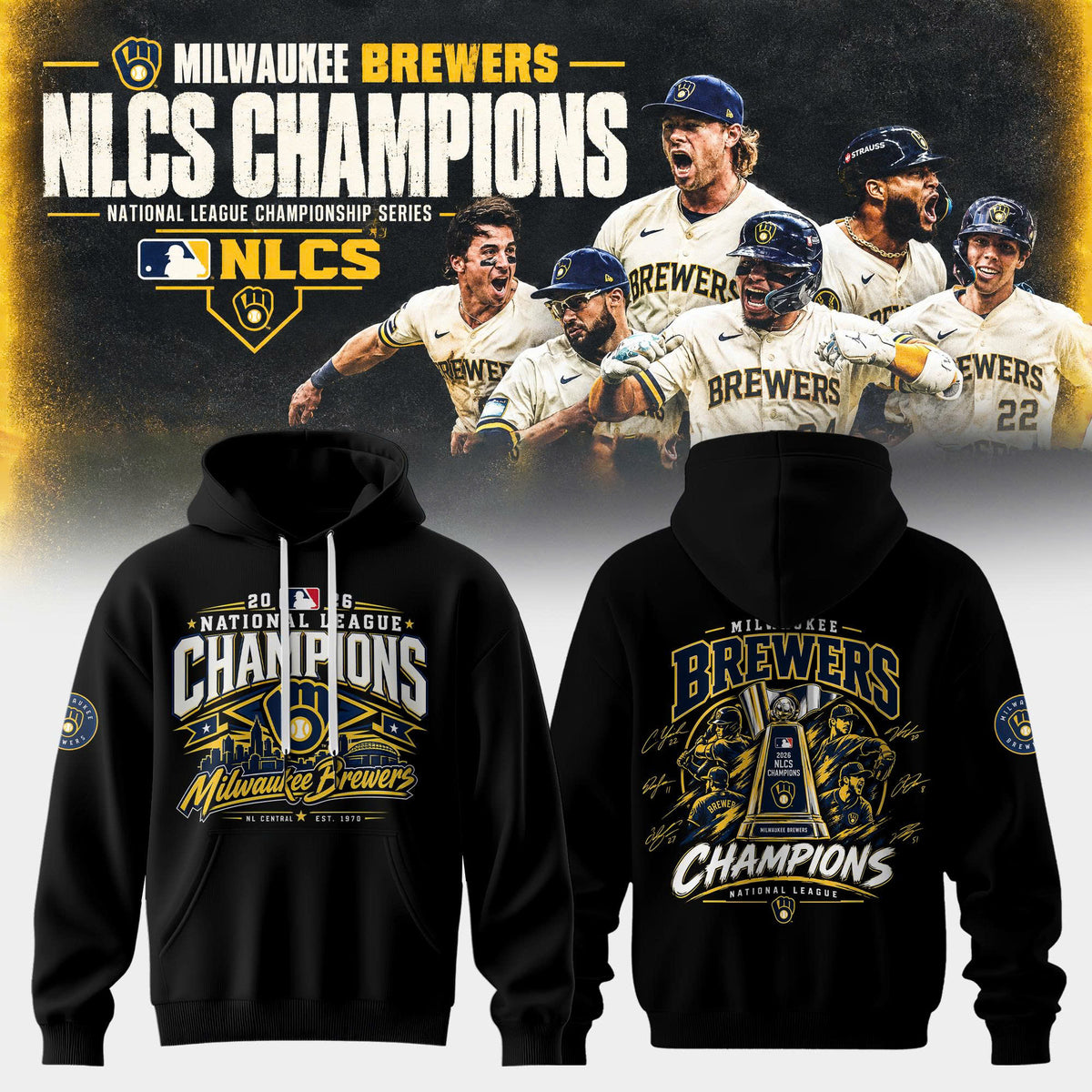 Milwaukee Brewers NLCS Champions 2026 Limited Edition Hoodie