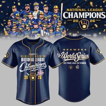 Milwaukee Brewers NLCS Champions 2026 Limited Edition Baseball Jersey