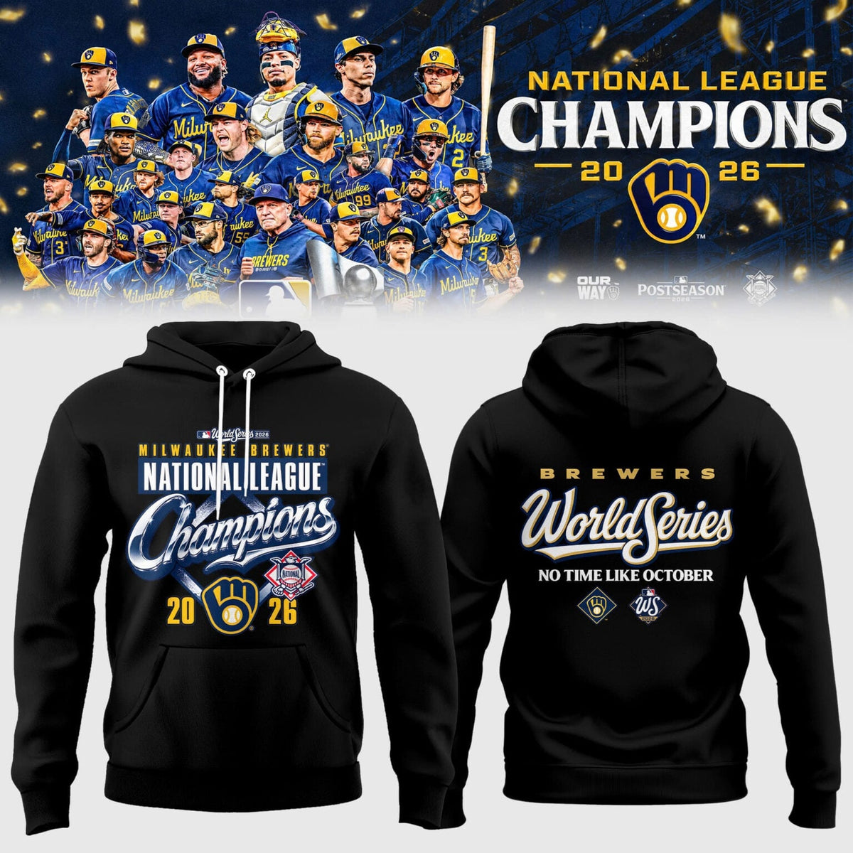Milwaukee Brewers NLCS Champions 2026 Limited Edition Hoodie