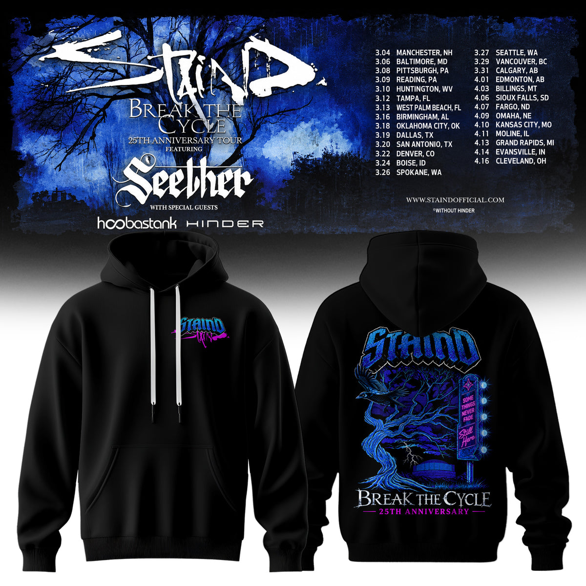 “Break The Cycle” 25th Anniversary Tour 2027Hoodie