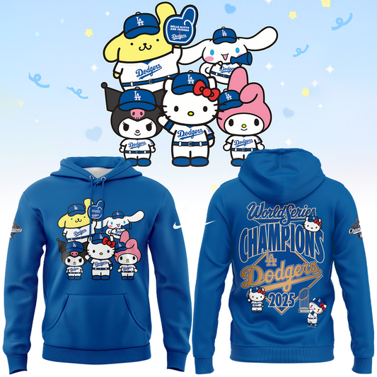 2025 HELLO KITTY x DODGERS CHAMPIONS Limited Edition Combo Hoodie