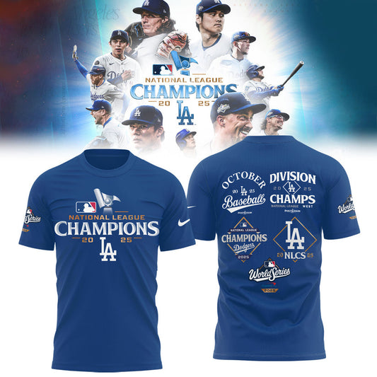 Los Angeles Dodgers NATIONAL LEAGUE CHAMPIONS 2025 T-shirt