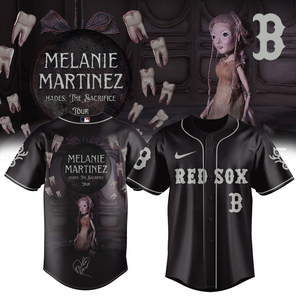 ,,Baseball X Melanie Martinez ”HADES: THE SACRIFICE TOUR 2026” Limited Edition Signature – Jersey 1